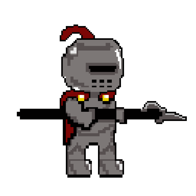 Pixel Art Knight Design