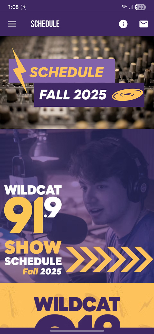 Wildcat 91.9 Schedule Design