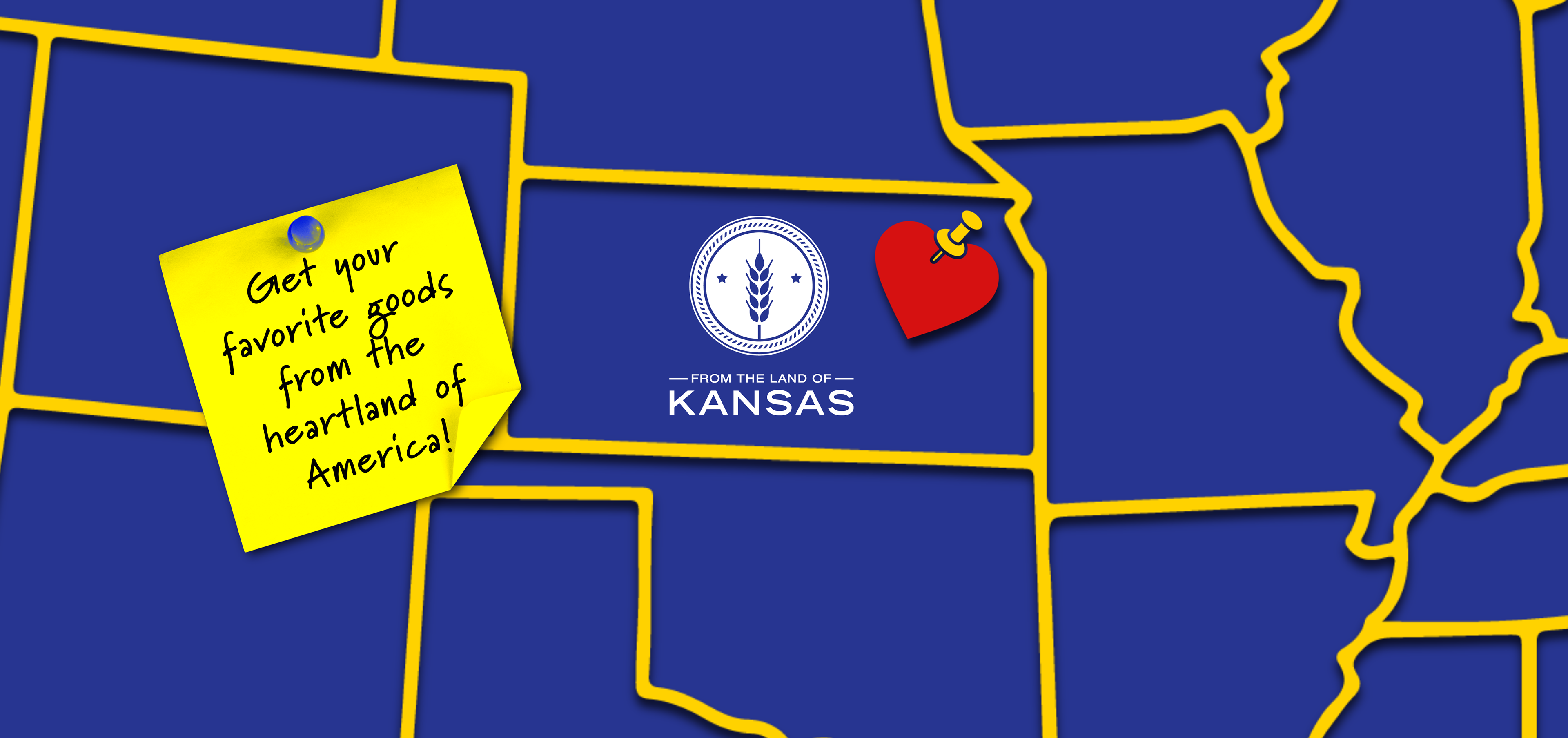 Kansas Map Graphic